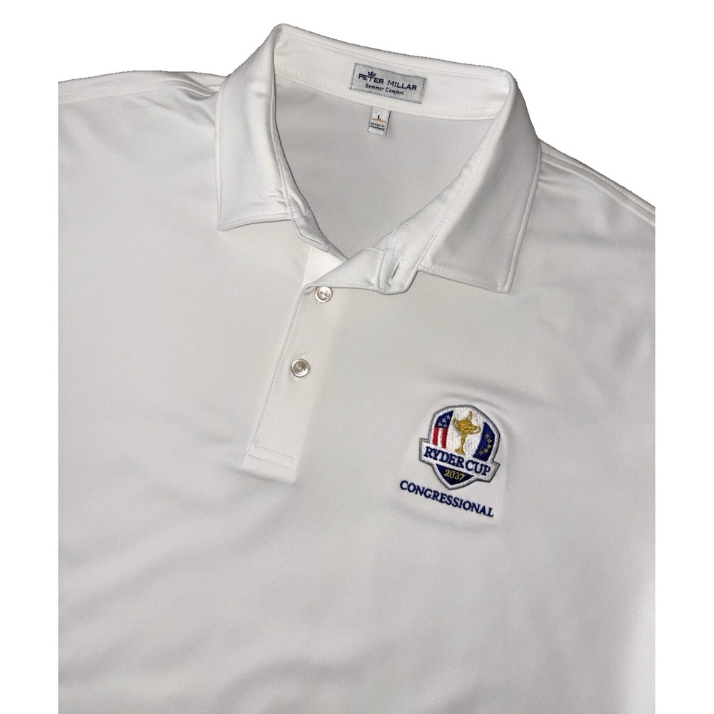 NEW Peter Millar Crown Sport Performance Polo 2037 Congressional Ryder Cup L